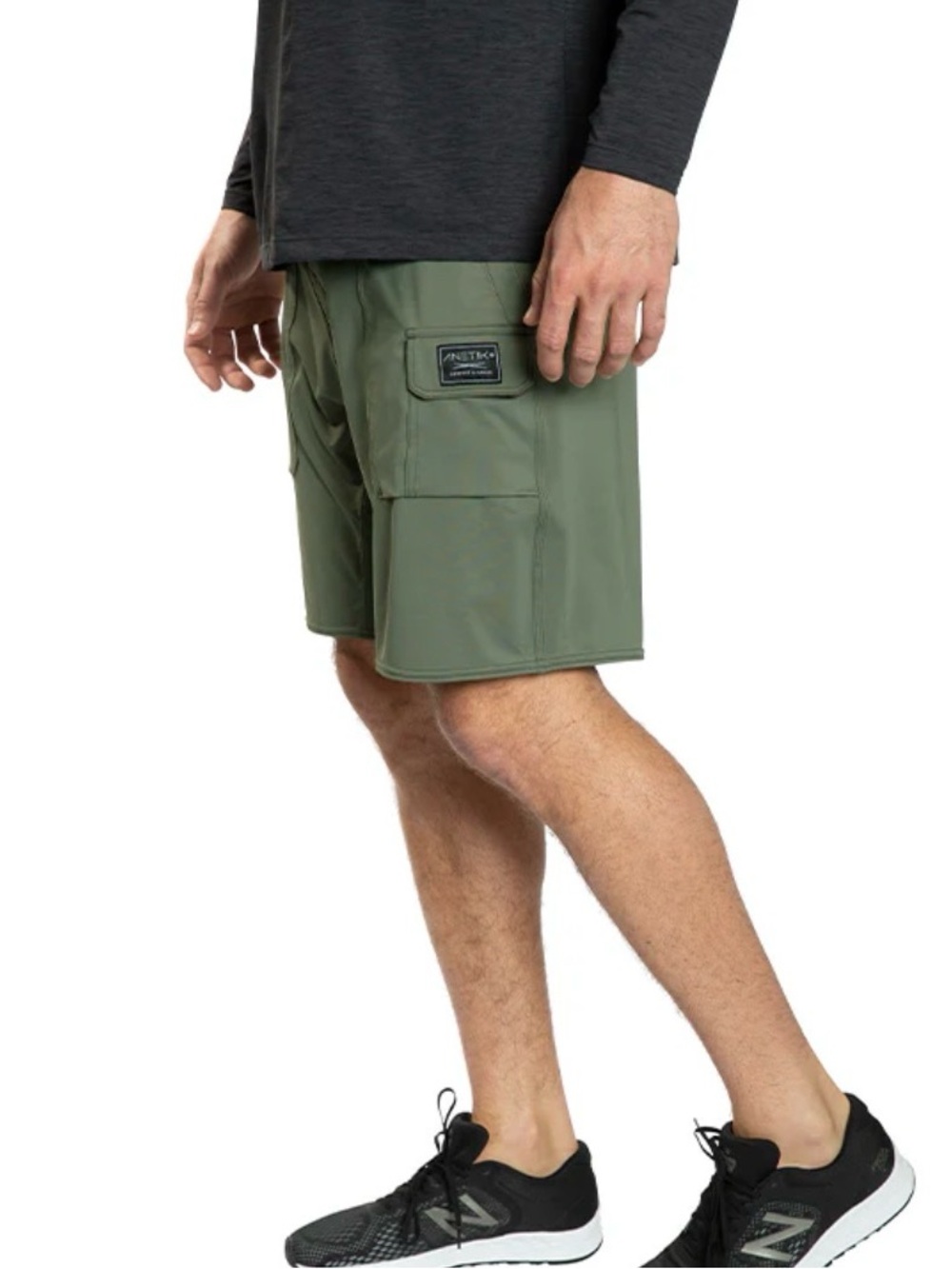 ANETIK Roam Tech Dark Olive Green Men's Hybrid Shorts size 38 $90 - Picture 6 of 13
